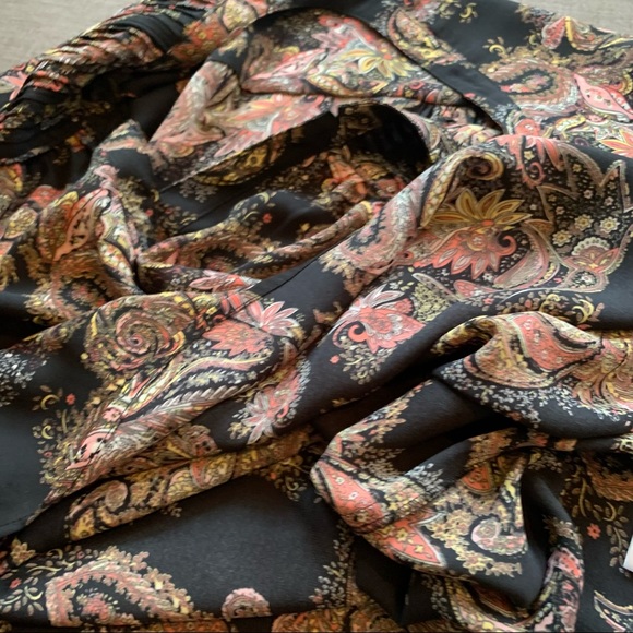 Daniel Rainn Cap Sleeve Popover Top  with V Neck & Pleating sz PL - Picture 9 of 9